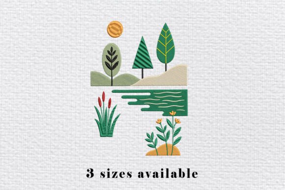 A Minimal Landscape Embroidery Design: A Professional Review