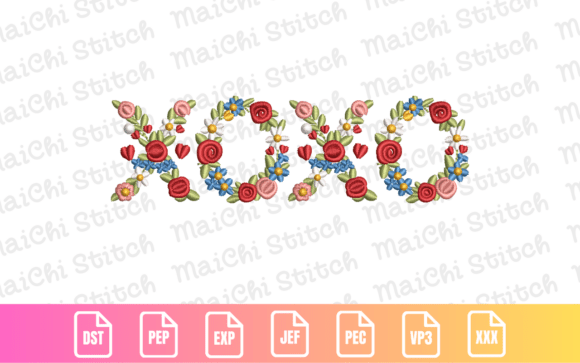 A Seller's Review: Floral XOXO Embroidery Design