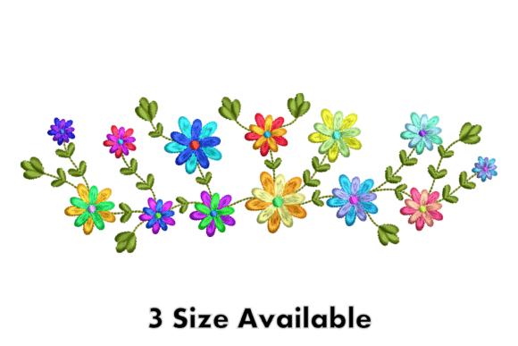 A Vibrant Review of the Colorful Floral Border Embroidery Design