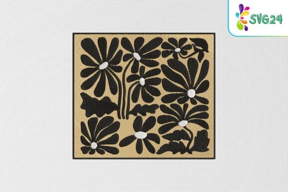Black Floral Pattern: A Timeless Embroidery Design