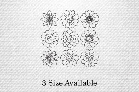 Floral Outline Set: A Stylish Update for Your Embroidery Projects
