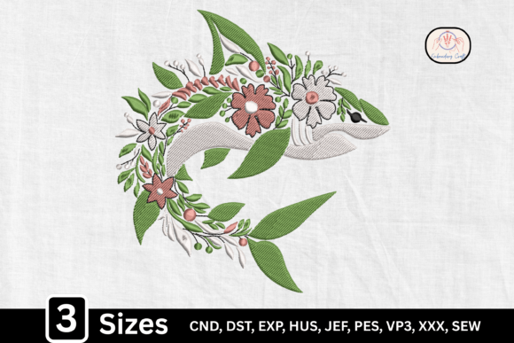 Floral Shark Embroidery Design: A Seasonal Review