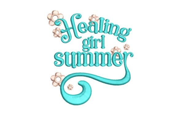 Healing Girl Summer: A Self-Care Embroidery Delight