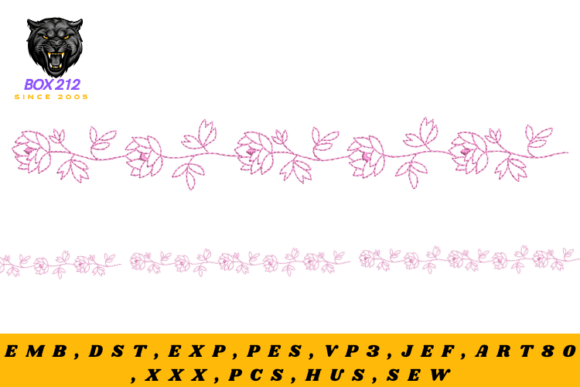 My Review of Embroidery Borders of Motifs and Flowers