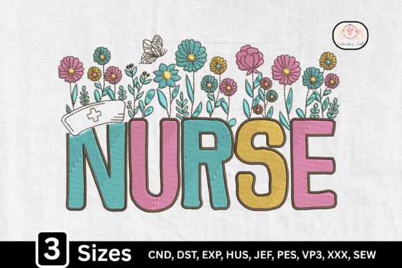 Pastel Garden Wildflower Nurse Design