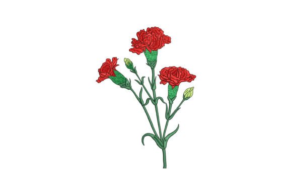 Red Carnation: A Bold and Expressive Design