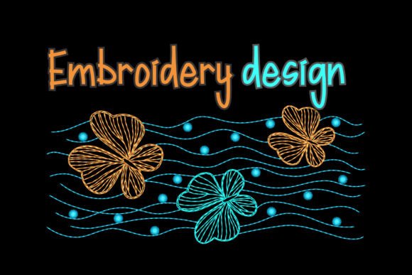 Tropical Wave: A Perfect Summer Embroidery Design